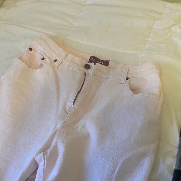 Baby pink retro vintage Women's Boot Cut Jeans - Picture 2 of 6